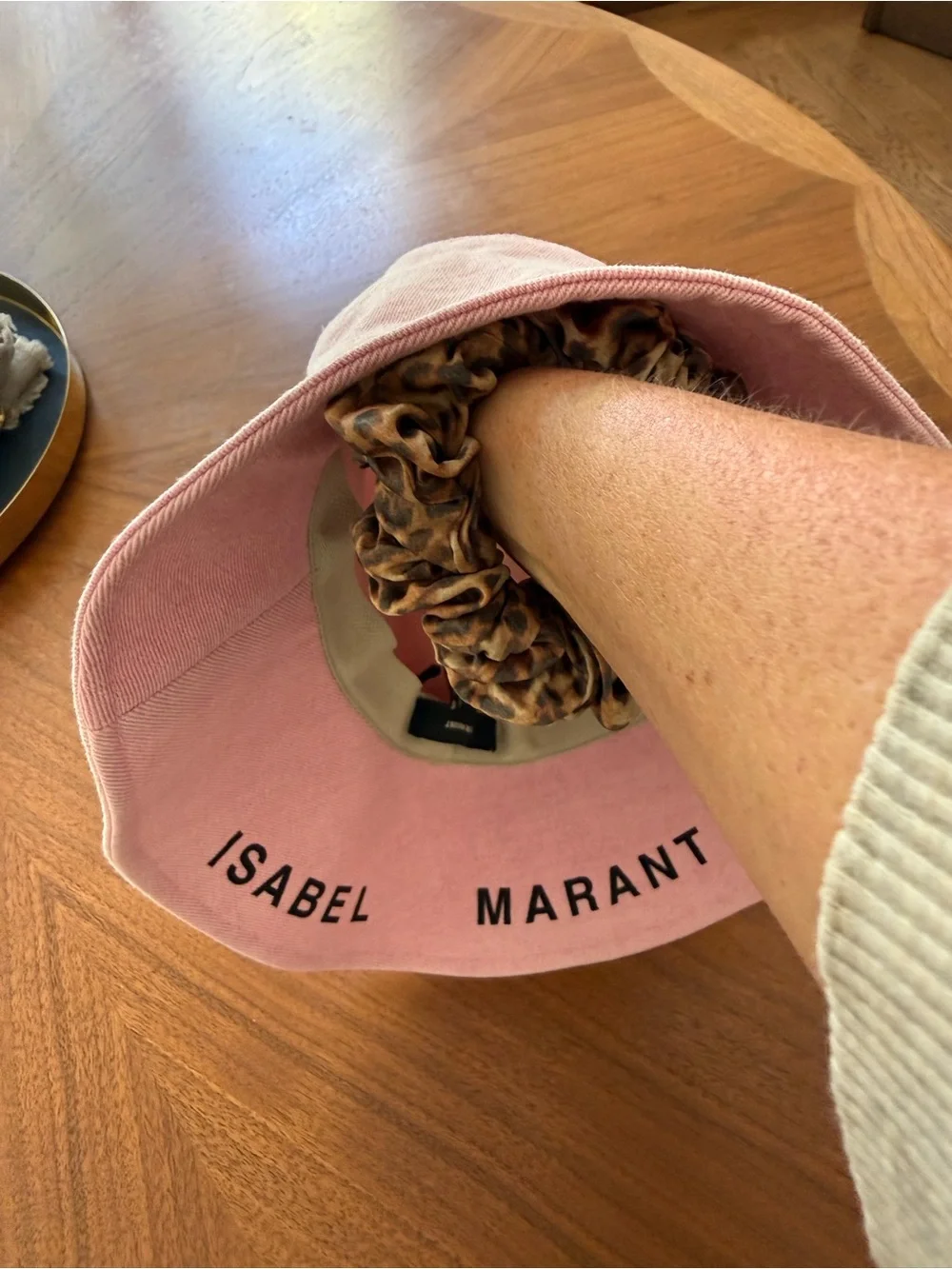 Isabel Marant Pink denim Bucket Hat